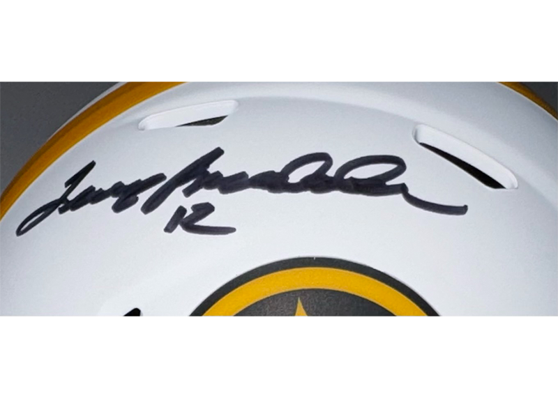 Terry Bradshaw Signed Pittsburgh Steelers Lunar Mini Helmet Beckett