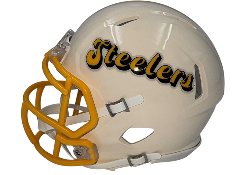 Terry Bradshaw Signed Pittsburgh Steelers Throwback Mini Helmet Beckett