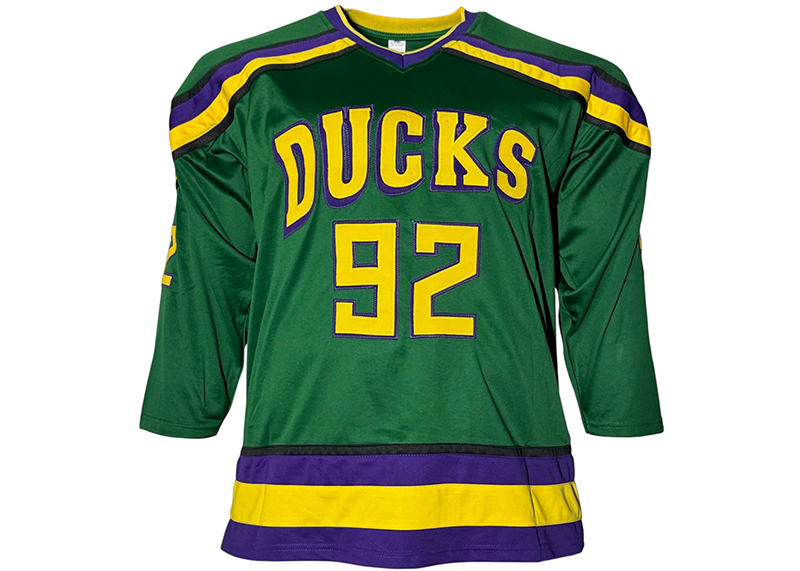 The Mighty Ducks Cast Autographed Hockey Jersey Beckett
