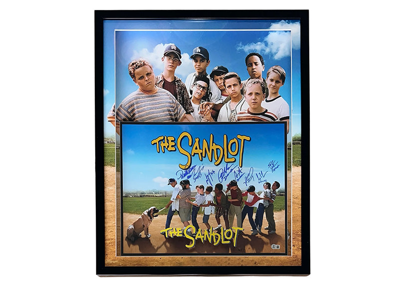 The Sandlot Cast Signed 8 Actors 31x25 3D LED Framed Photo Beckett
