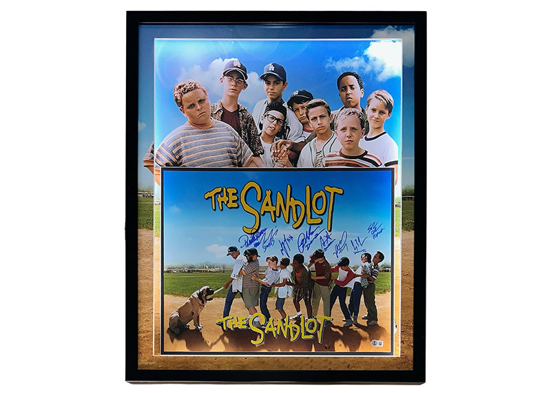 The Sandlot Cast Signed 8 Actors 31x25 3D LED Framed Photo Beckett