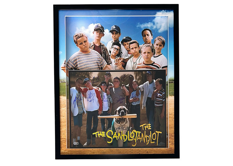The Sandlot Cast Signed 8 Actors 31x25 3D LED Framed Photo Beckett