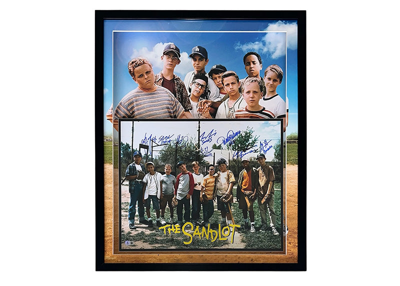 The Sandlot Cast Signed 8 Actors 31x25 3D LED Framed Photo Beckett