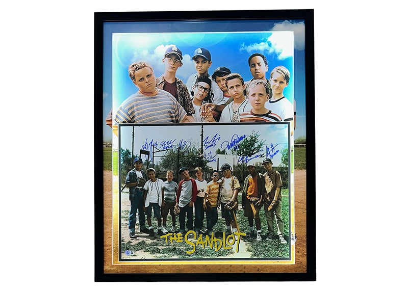 The Sandlot Cast Signed 8 Actors 31x25 3D LED Framed Photo Beckett