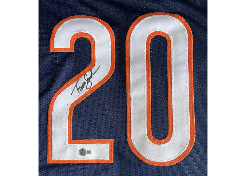 Thomas Sanders Signed Chicago Blue Football Jersey Beckett