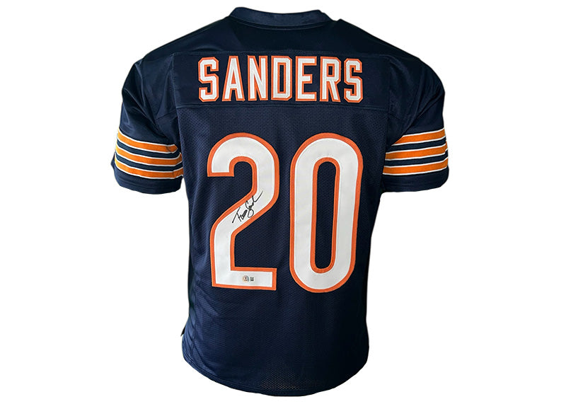 Thomas Sanders Signed Chicago Blue Football Jersey Beckett