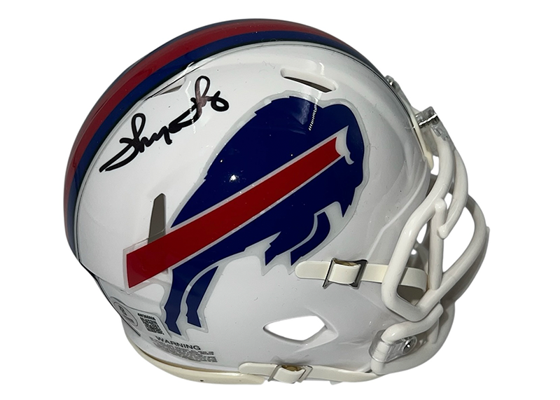 Thurman Thomas Signed Buffalo Bills Speed Mini Helmet Beckett
