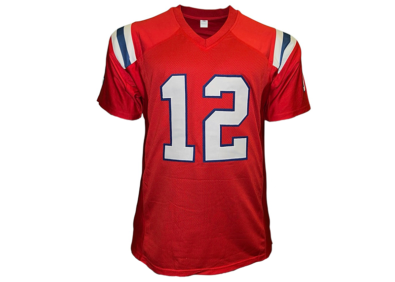 Tom Brady New Unsigned England  Red Football Jersey