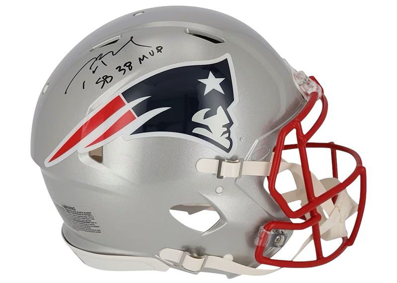 Tom Brady New England Patriots Autographed Speed Authentic Helmet with "SB 38 MVP" Inscription Fanatics