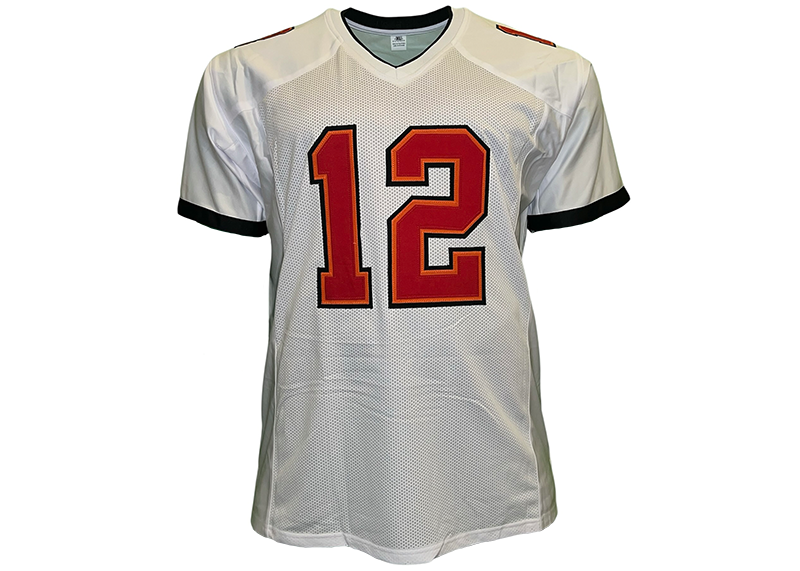 Tom Brady Unsigned Tampa Bay White Football Jersey