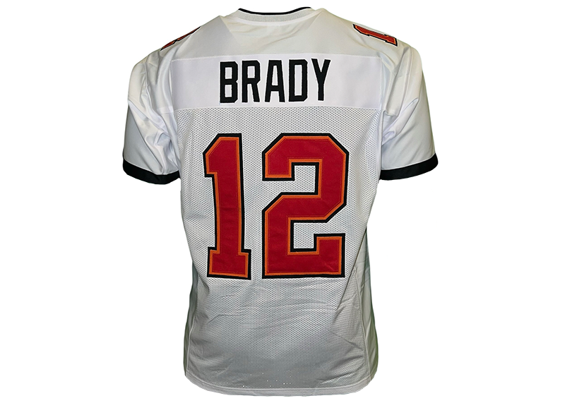 Tom Brady Unsigned Tampa Bay White Football Jersey