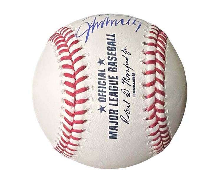 Tom Glavine, Greg Maddux, & John Smoltz Signed MLB 1995 HOF Baseball (JSA)