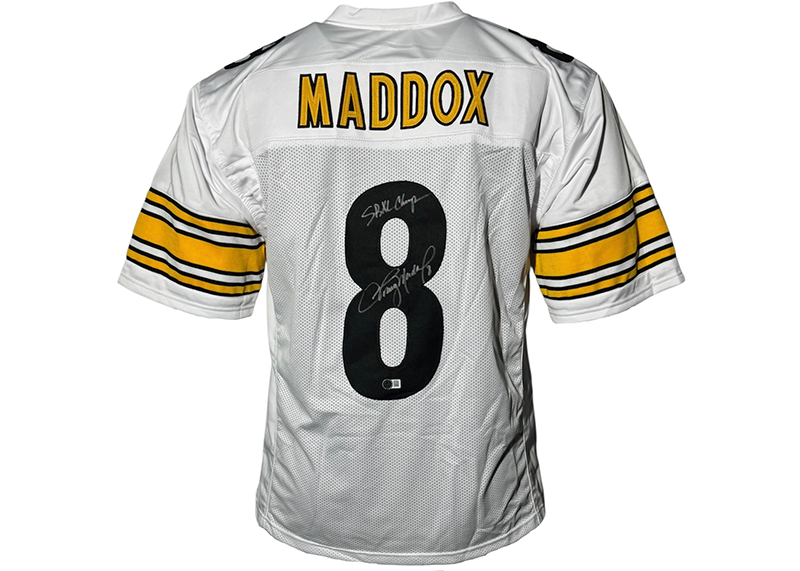 Tommy Maddox Signed Pittsburgh White Football Jersey Beckett
