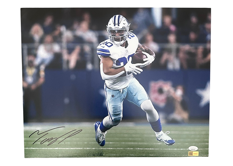 Tony Pollard Signed Dallas Cowboys 16x20 Photo JSA