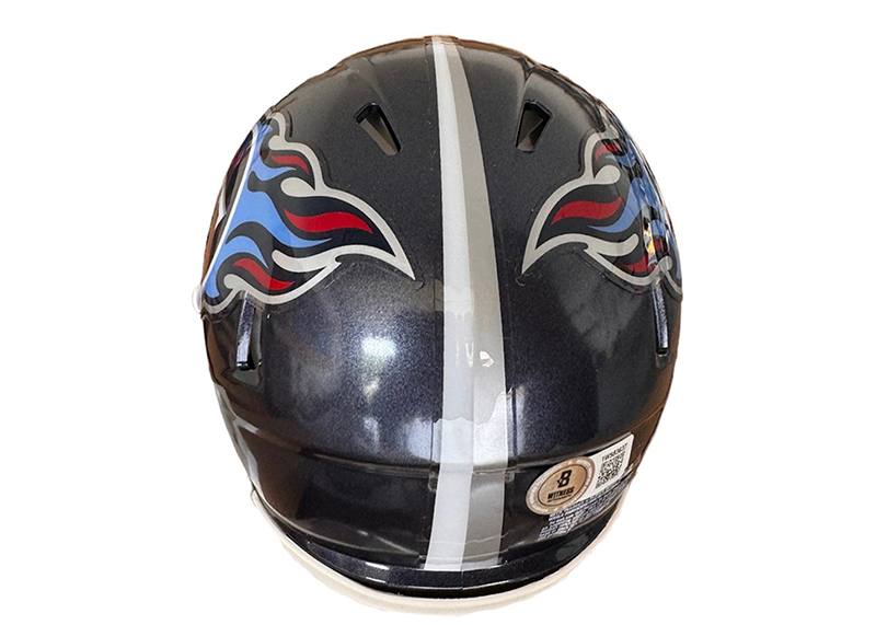 Tony Pollard Signed Tennessee Titans Speed Mini Helmet Beckett
