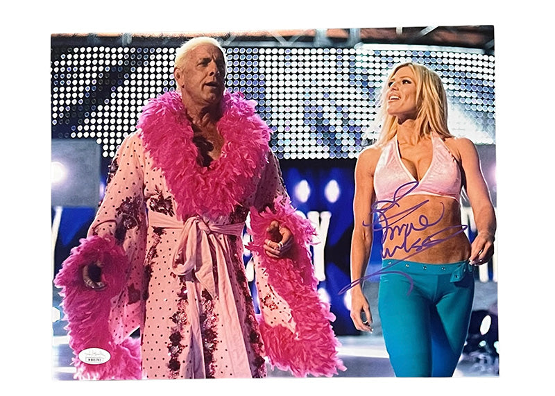 Torrie Wilson Signed 11x14 WWE Wrestling Photo JSA