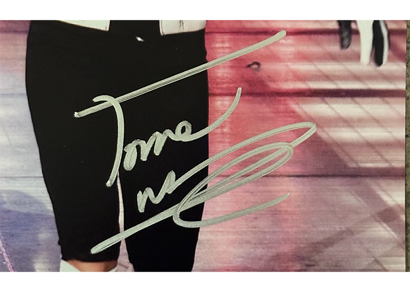 Torrie Wilson Signed 8x10 WWE In Philadelphia Jersey Photo JSA