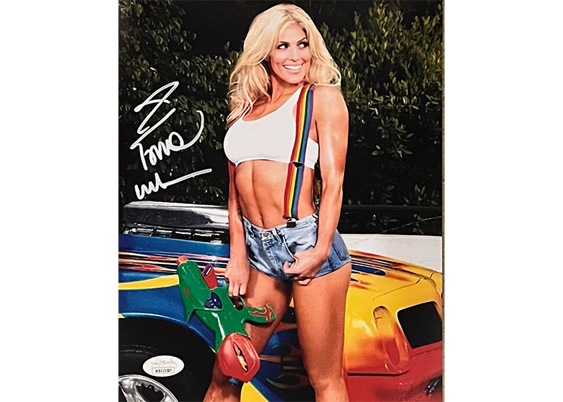 Torrie Wilson Signed 8x10 WWE Wrestling Photo JSA