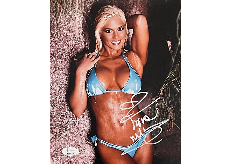 Torrie Wilson Signed 8x10 WWE Wrestling Photo JSA
