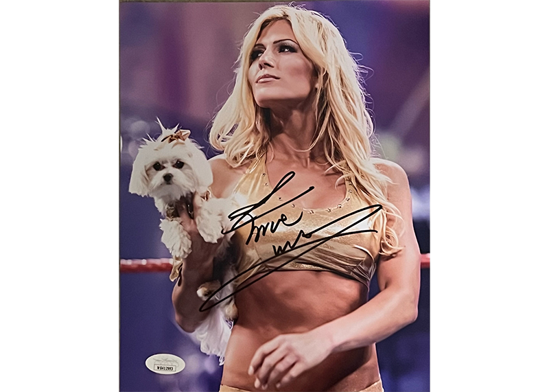 Torrie Wilson Signed 8x10 WWE Wrestling Photo JSA