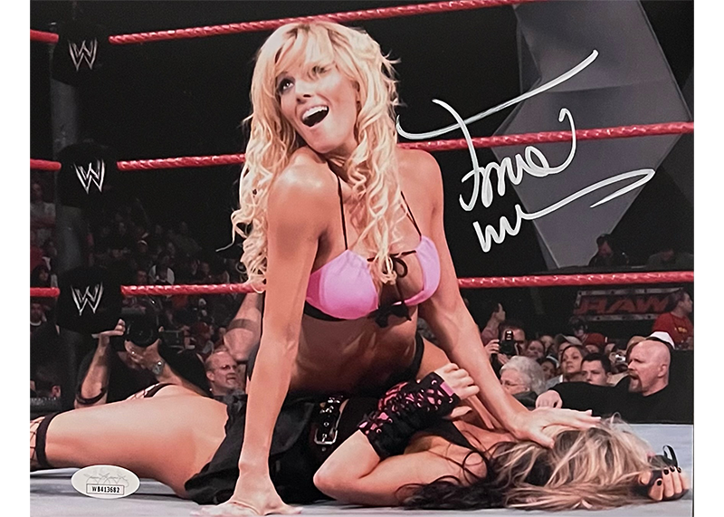 Torrie Wilson Signed 8x10 WWE Wrestling Photo JSA