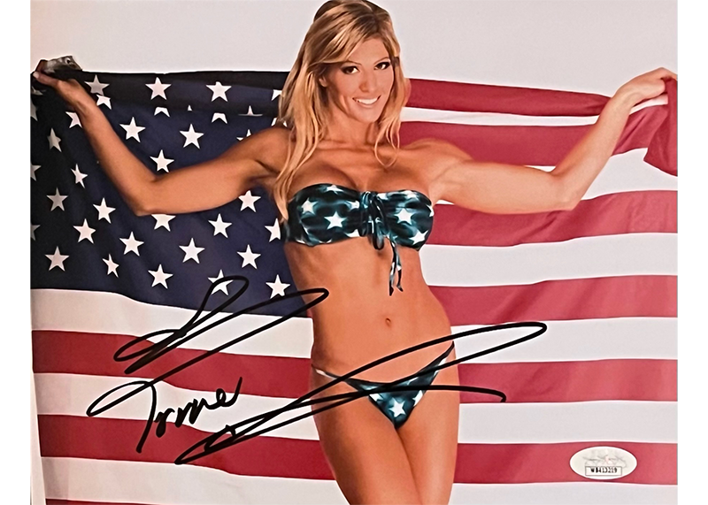 Torrie Wilson Signed 8x10 WWE Wrestling Photo JSA