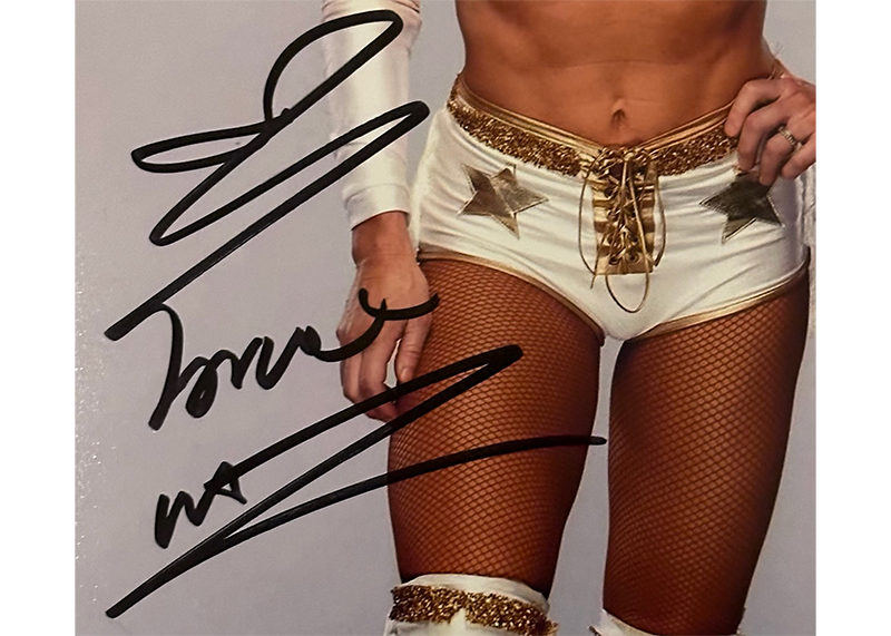 Torrie Wilson Signed 8x10 WWE Wrestling Photo JSA