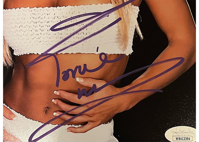Torrie Wilson Signed 8x10 WWE Wrestling Photo JSA