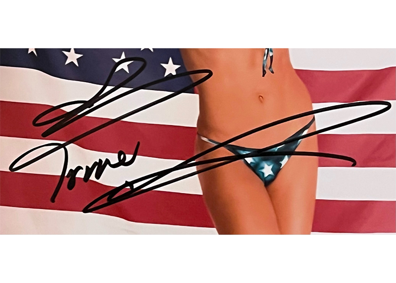 Torrie Wilson Signed 8x10 WWE Wrestling Photo JSA