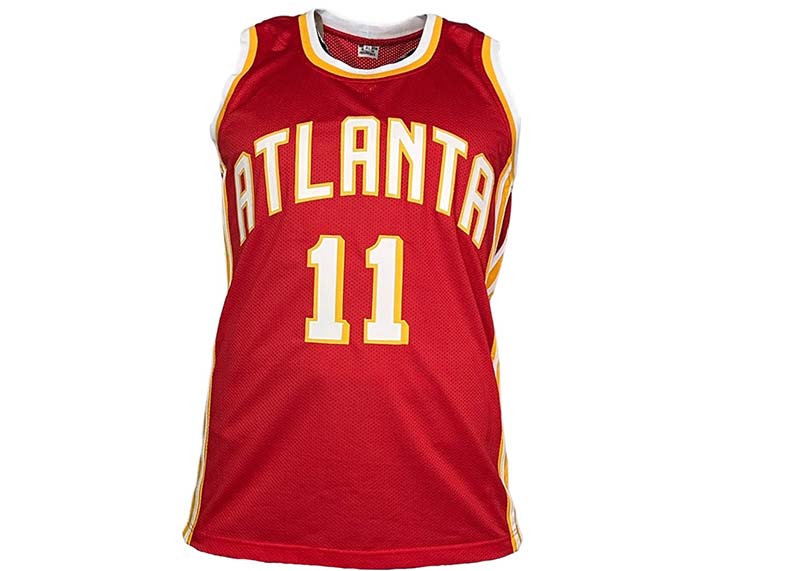 Trae Young Signed Red Custom Atlanta basketball Jersey JSA