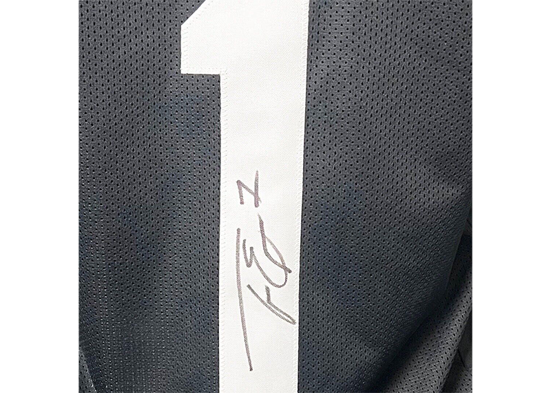 Travis Etienne Signed Custom Black Football Jersey (Beckett)