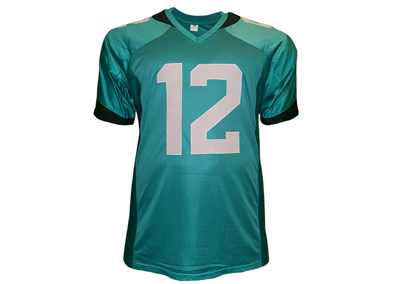 Travis Hunter Unsigned Jacksonville Teal Football Jersey