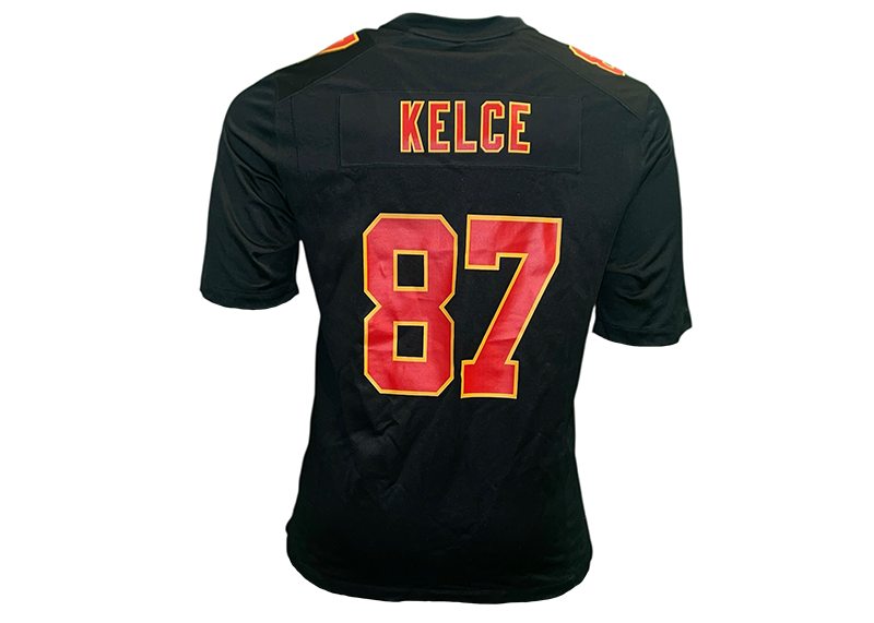 Travis Kelce Unsigned Kansas City Chiefs Authentic Nike Football Jersey