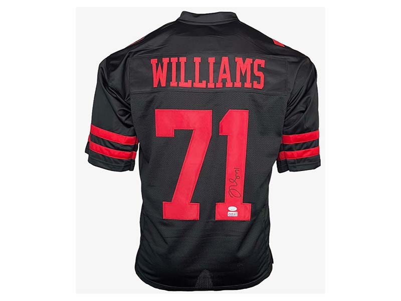 Trent Williams Autographed Custom Black Football Jersey JSA