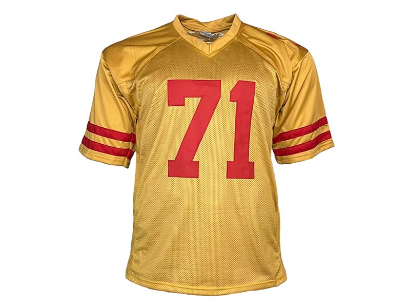 Trent Williams Autographed Custom Gold Football Jersey JSA