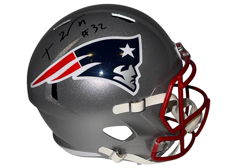 Treveyon Henderson Signed New England Patriots Speed Full Size JSA