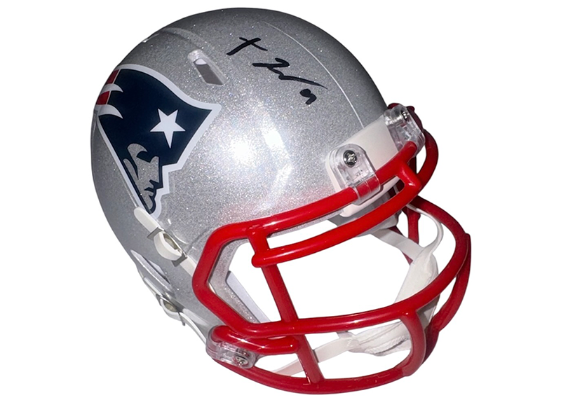 Treveyon Henderson Signed New England Patriots Speed Mini Helmet JSA