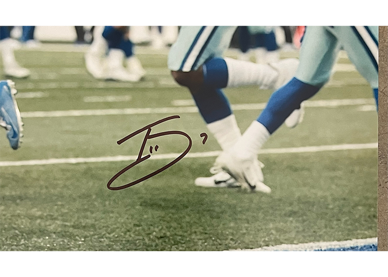 Trevon Diggs Signed 16x20 Dallas Cowboys Photo JSA