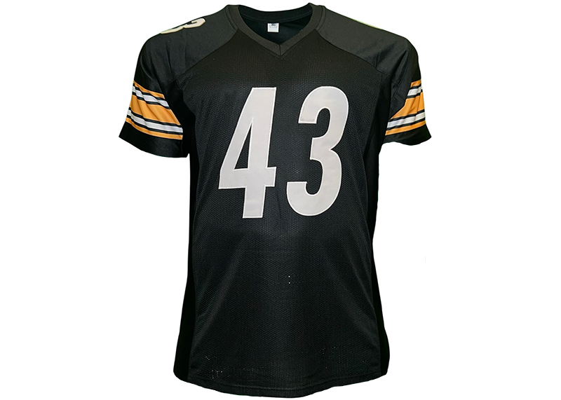 Troy Polamalu Unsigned Pittsburgh Black Football Jersey