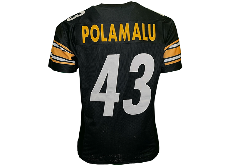 Troy Polamalu Unsigned Pittsburgh Black Football Jersey
