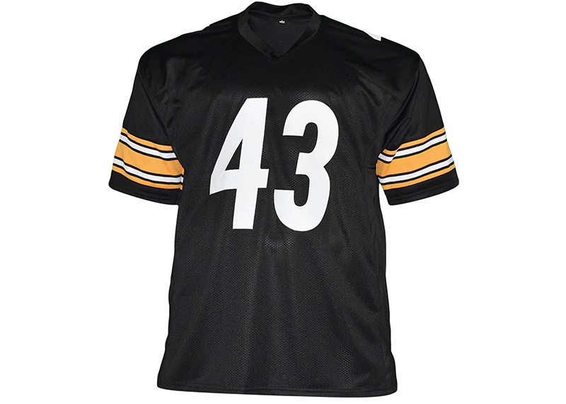 Troy Polamalu Signed Custom Black Football Jersey (Beckett)