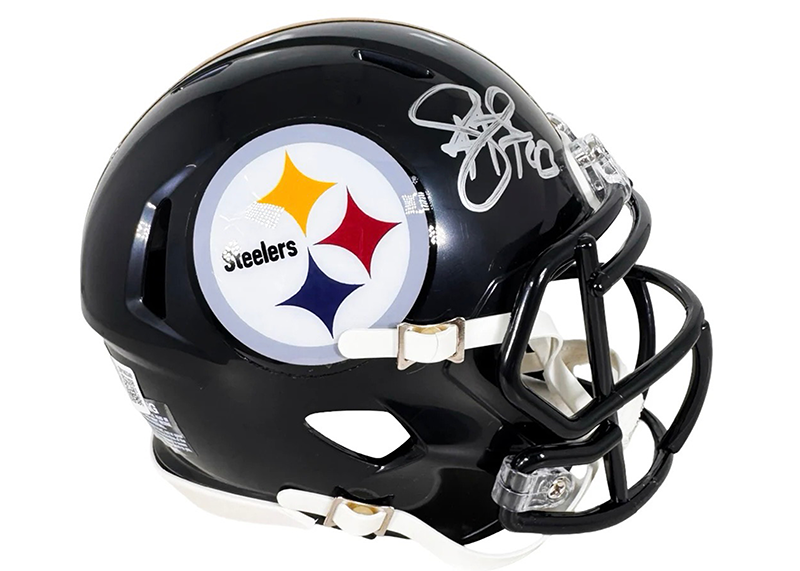 Troy Polamalu Signed Pittsburgh Steelers Speed Mini Football Helmet (Beckett)