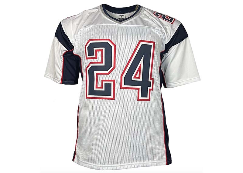 Ty Law Signed New England White Football Jersey JSA