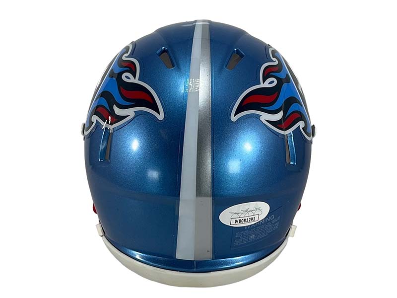 Tyjae Spears Signed Tennessee Titans Flash Mini Football Helmet JSA