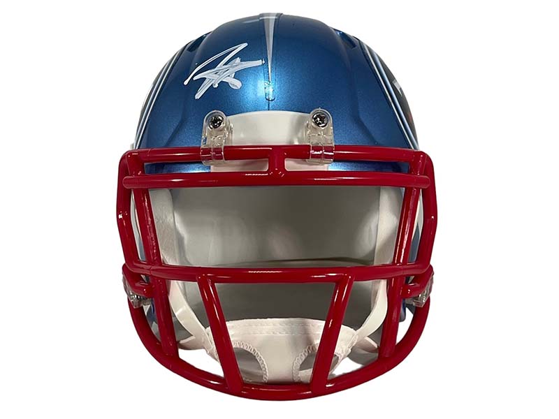 Tyjae Spears Signed Tennessee Titans Flash Mini Football Helmet JSA