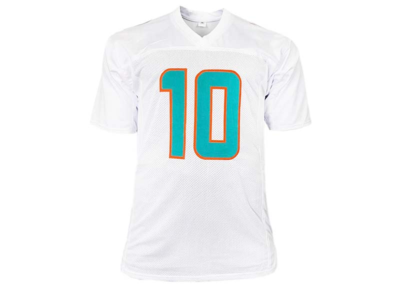 Tyreek Hill Autographed Miami White Football Jersey Beckett