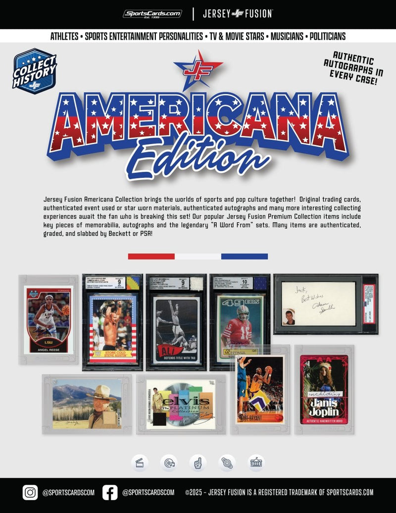 Americana Edition Box - (1) Graded/Autograph/Word or Material Item Per Box