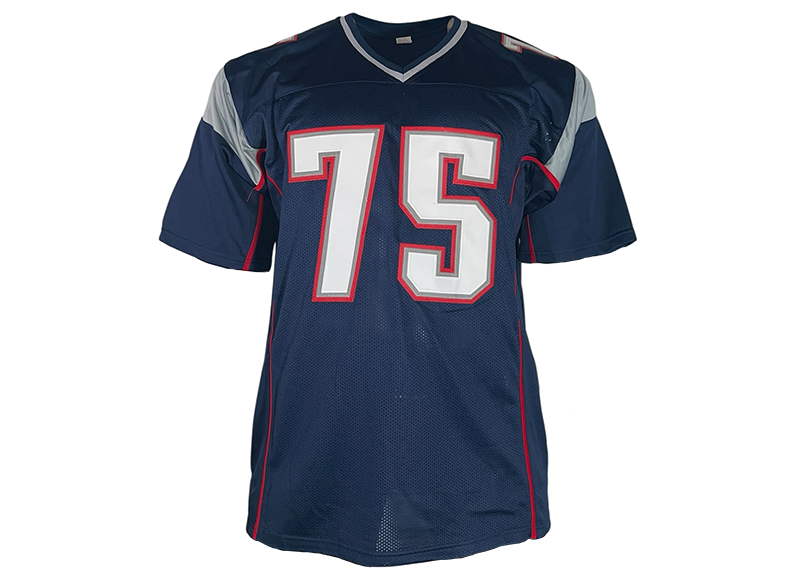 Vince Wilfork Signed New England Navy Football Jersey Beckett