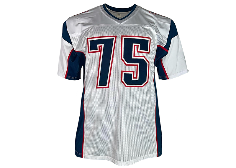 Vince Wilfork Signed New England White Football Jersey Beckett