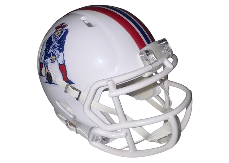 Vince Wilfork Signed New England Patriots 1990-92 ThrowBack Mini Helmet JSA